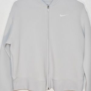 Women's White Nike Bomber Jacket